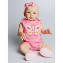 Boneca Bebê Reborn Abigail 48cm Corpo de Silicone