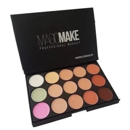 Paleta De Base Corretivo 15 Cores Maquiagem Profissional