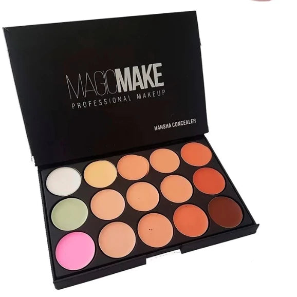 Paleta De Base Corretivo 15 Cores Maquiagem Profissional