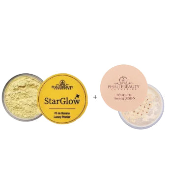Kit pó banana + pó translucido da PhalleBeauty