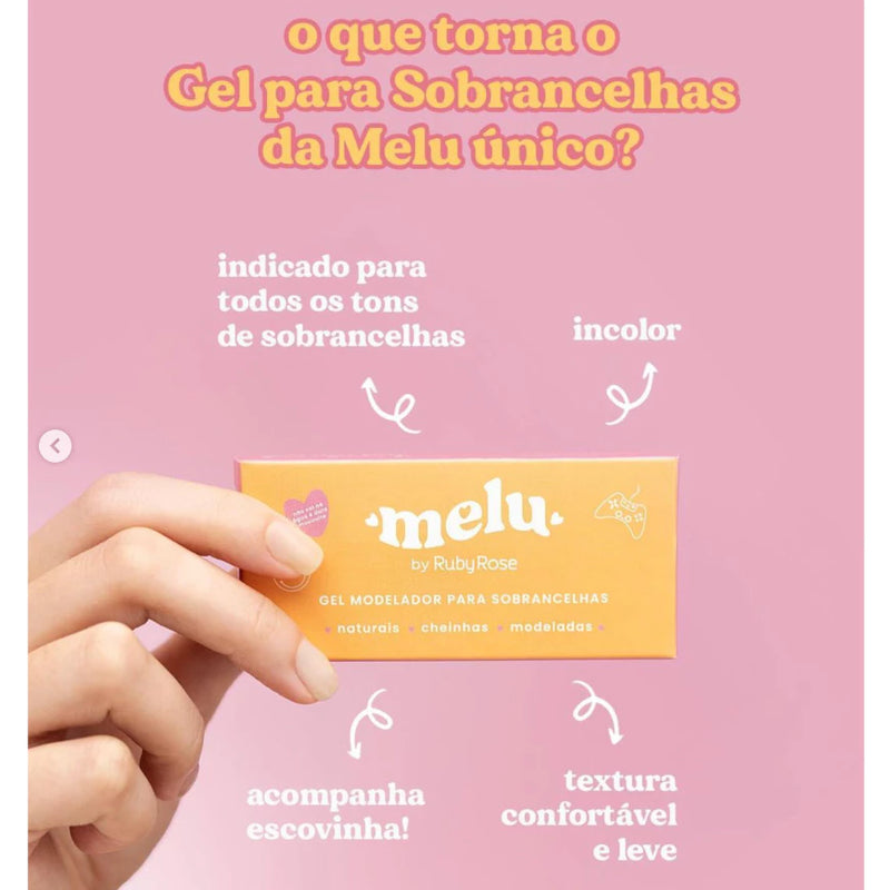 Gel Modelador para Sobrancelha Melu