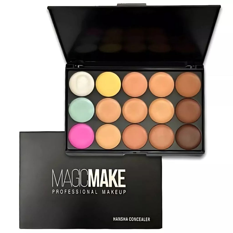 Paleta De Base Corretivo 15 Cores Maquiagem Profissional