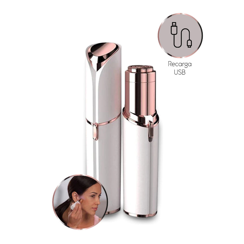 Depilador Elétrico Batom Indolor Portátil Facial Touch Removedor de Pêlos Indesejados Recarregável