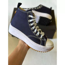 Tenis botinha cano alto feminino plataforma leve estiloso confortavel