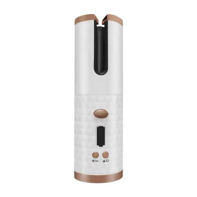 Modelador de cabelo automático sem fio com bateria recarregável de cerâmica embutida Marisa